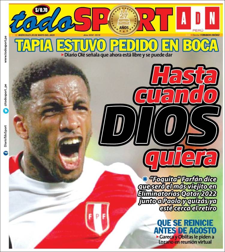 Portada de TodoSport (Perú)