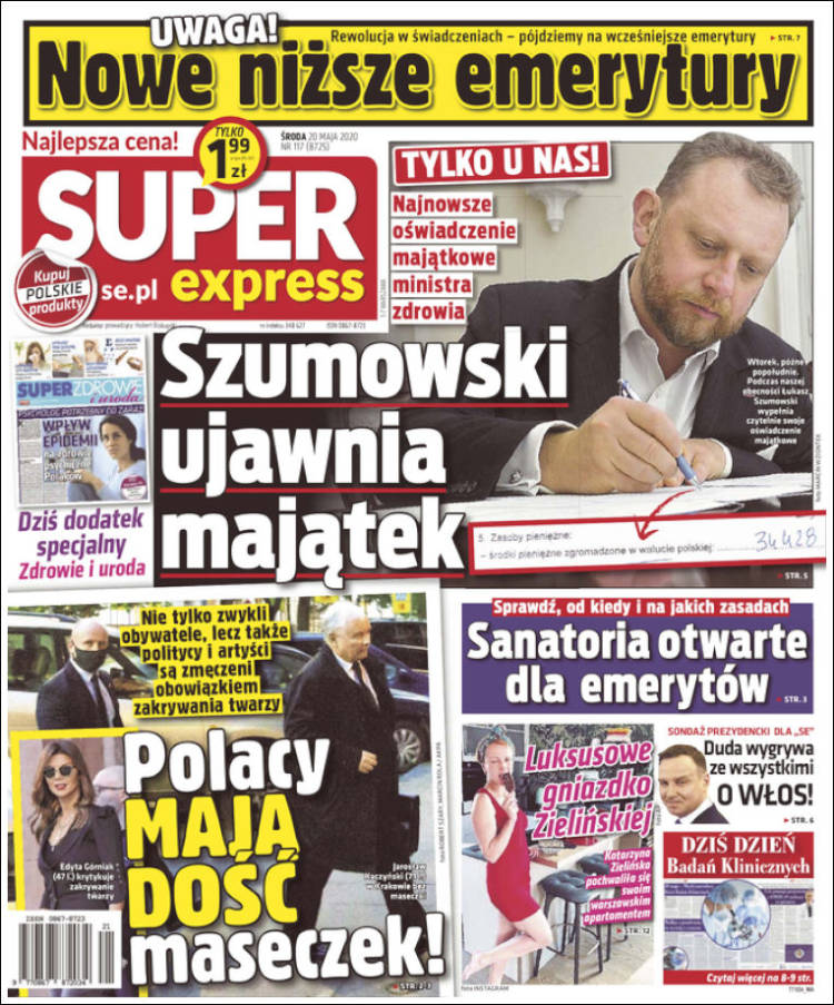 Portada de Super Express (Polonia)