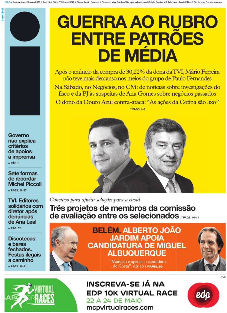 Portada de I - informação (Portugal)