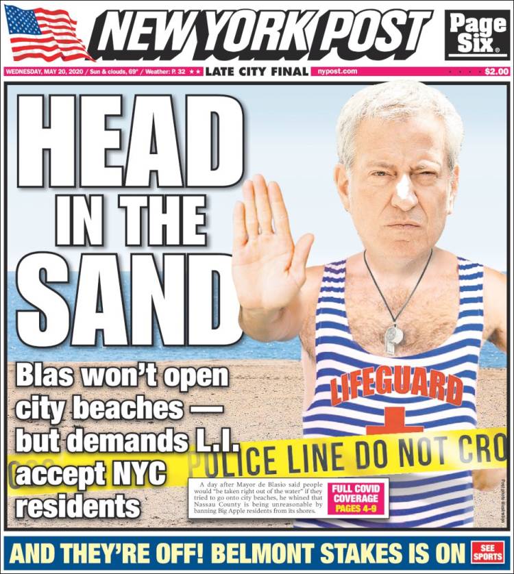 Portada de New York Post (USA)