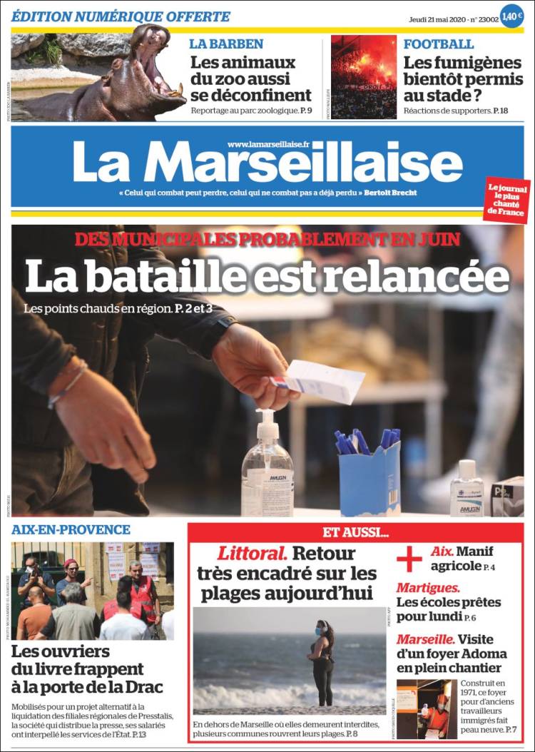 Portada de La Marseillaise (France)