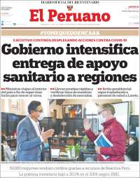 Portada de El Peruano (Per&uacute;)