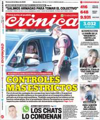 Portada de Crónica (Argentina)