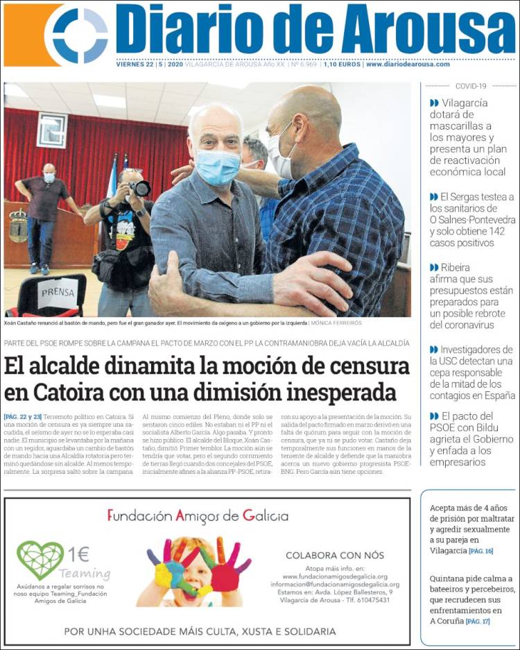 Portada de Diario de Arousa (España)