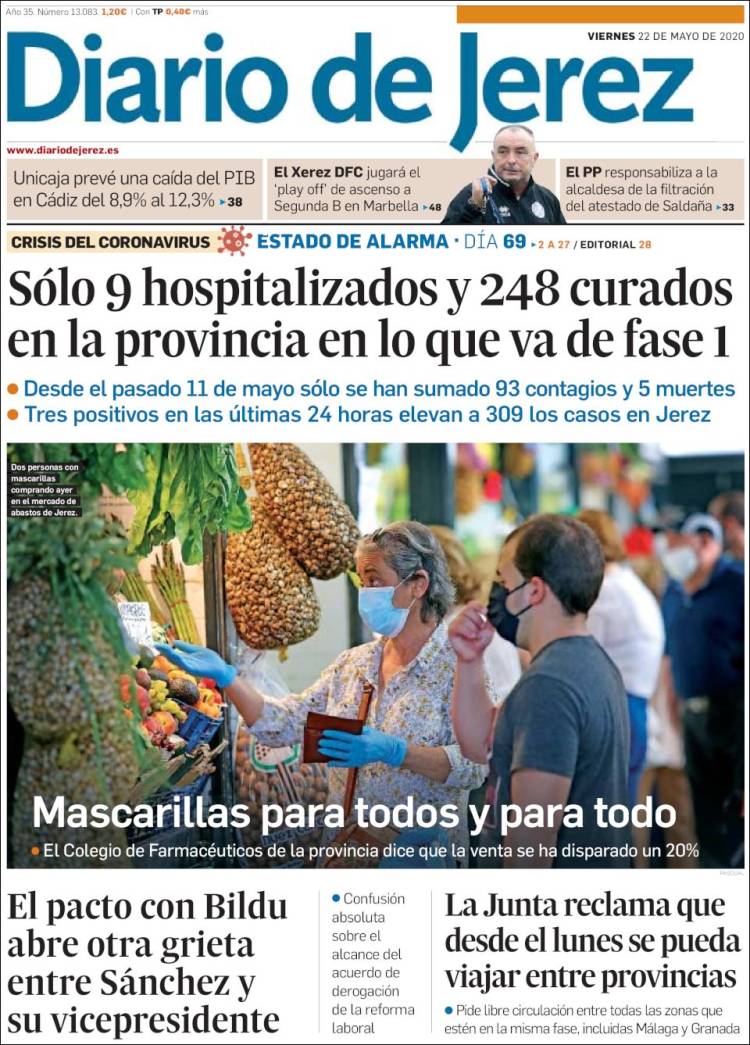 Portada de Diario de Jerez (España)