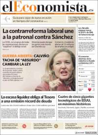 Portada de El Economista (España)