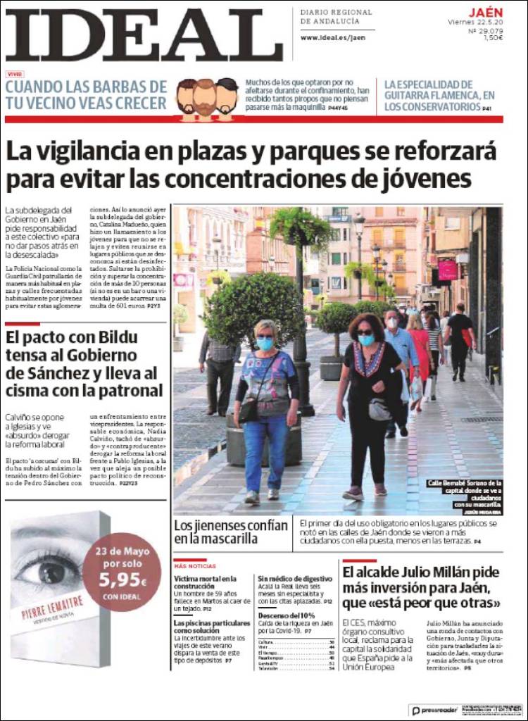 Portada de El Ideal de Jaén (España)