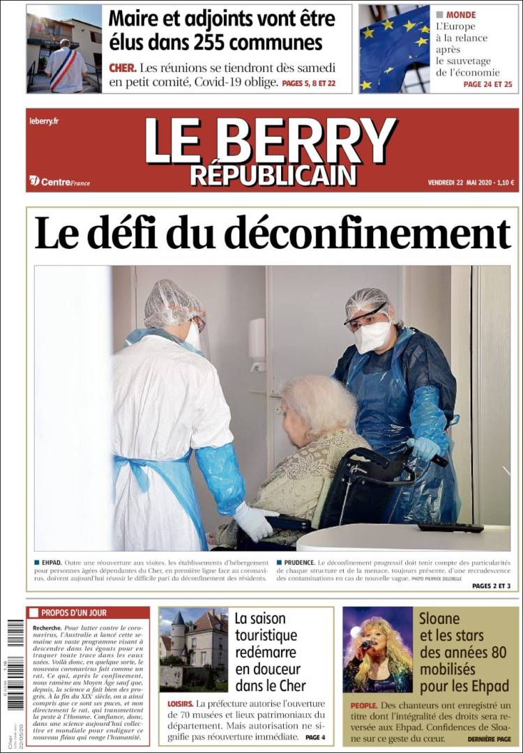 Portada de Berry Republicain (Francia)