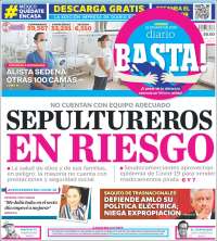 Portada de Diario Basta (México)