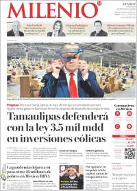 Portada de Milenio - Tamaulipas (México)