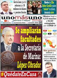 Portada de unomásuno (México)