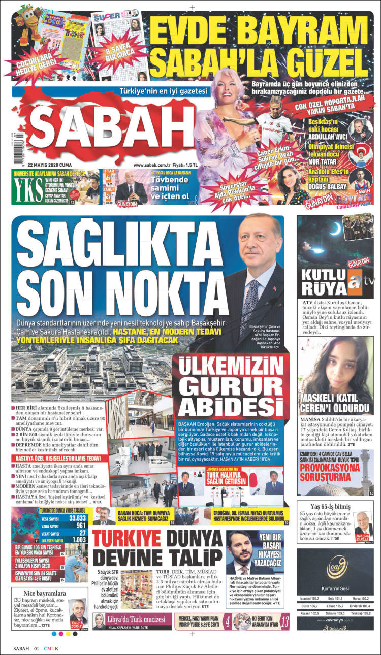 Portada de Sabah (Turqu&iacute;a)
