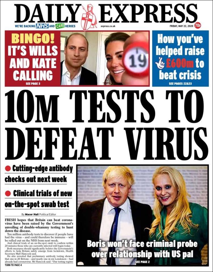 Portada de Daily Express (United Kingdom)