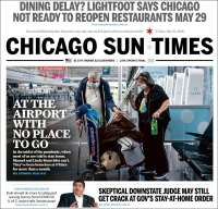 Portada de Chicago Sun-Times (USA)