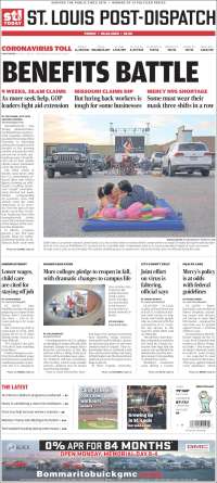 Portada de St. Louis Post-Dispatch (USA)