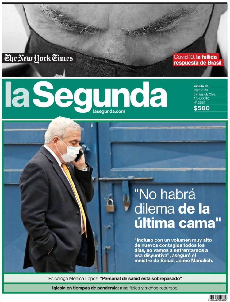 Portada de La Segunda (Chile)