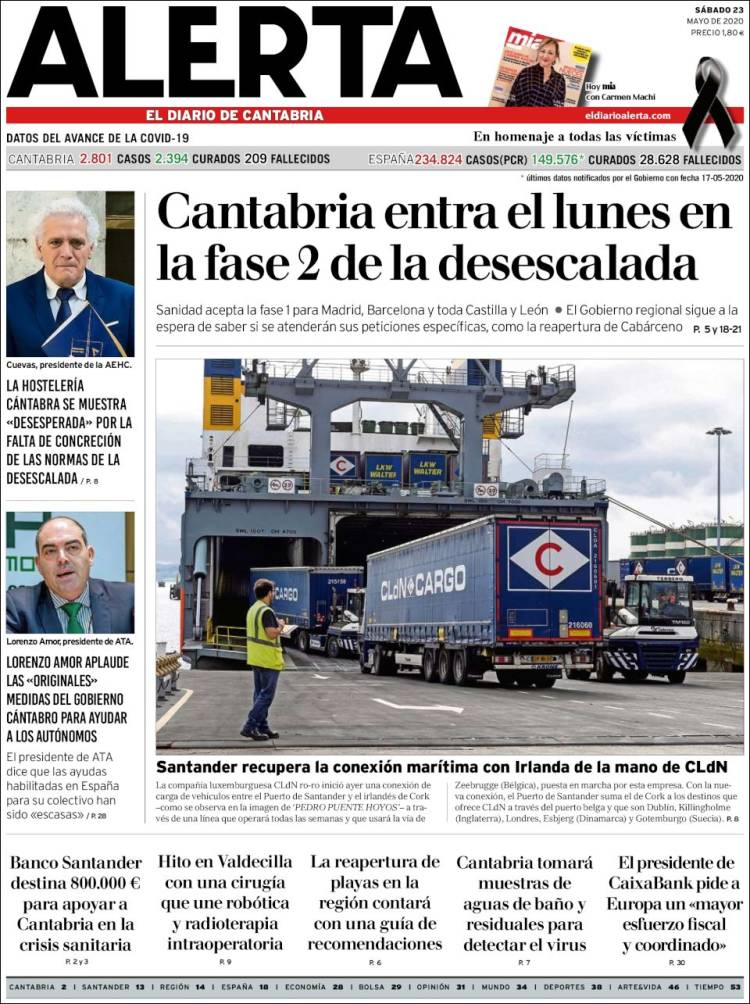 Portada de Alerta - El Diario de Cantabria (Espa&ntilde;a)