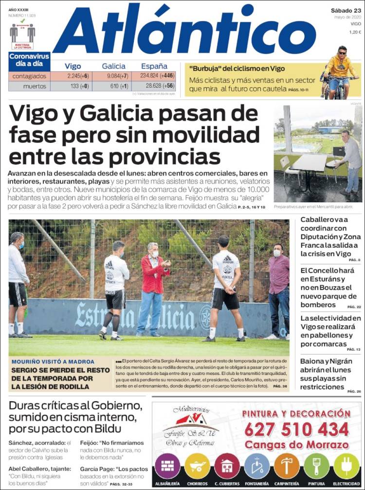 Portada de Atlántico Diario (Spain)
