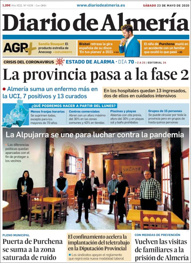 Portada de Diario de Almería (Espa&ntilde;a)
