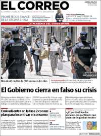 Portada de El Correo - Álava (Spain)