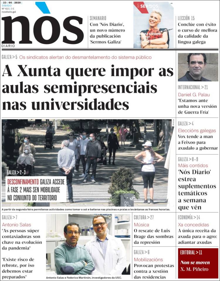 Portada de Nòs Diario (Spain)