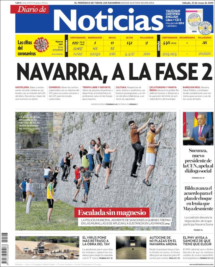 Portada de Noticias de Navarra (Espa&ntilde;a)