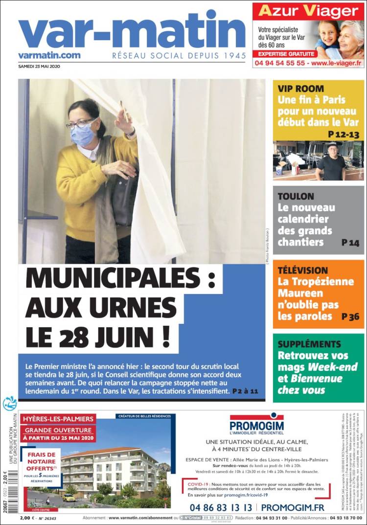 Portada de Nice-Matin (France)