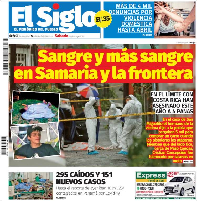 Portada de El Siglo (Panam&aacute;)