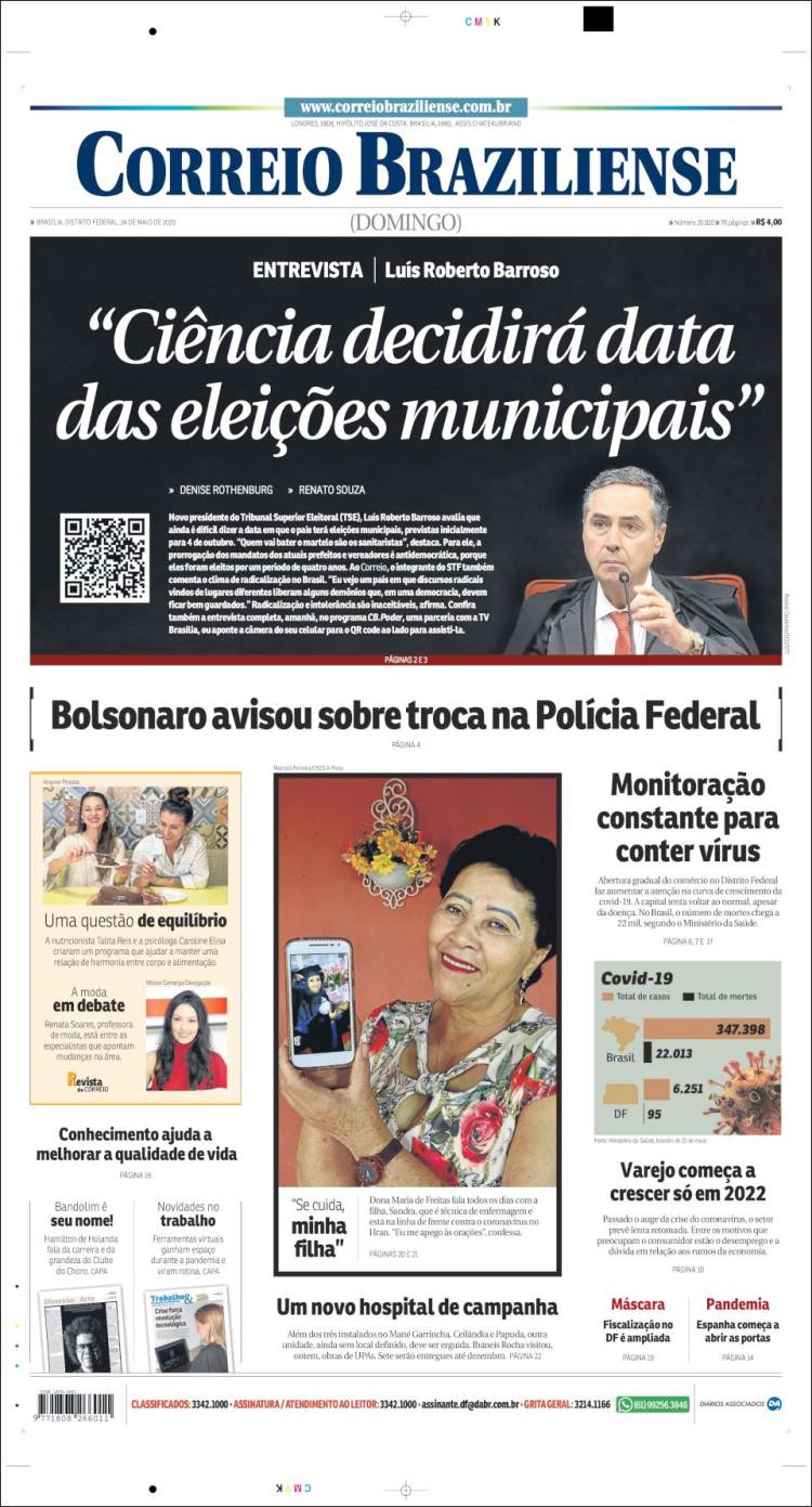 Portada de Correio Braziliense (Brasil)