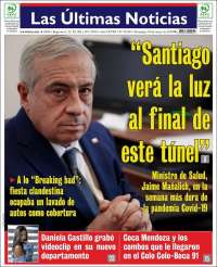 Portada de Las Últimas Noticias (Chile)