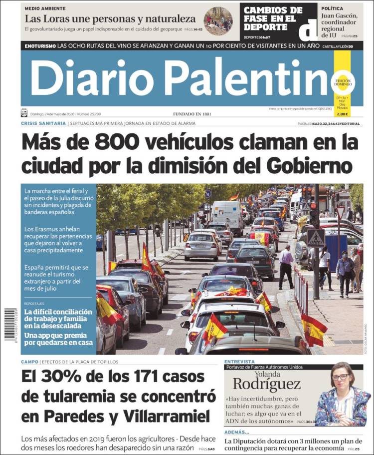 Portada de Diario Palentino (España)