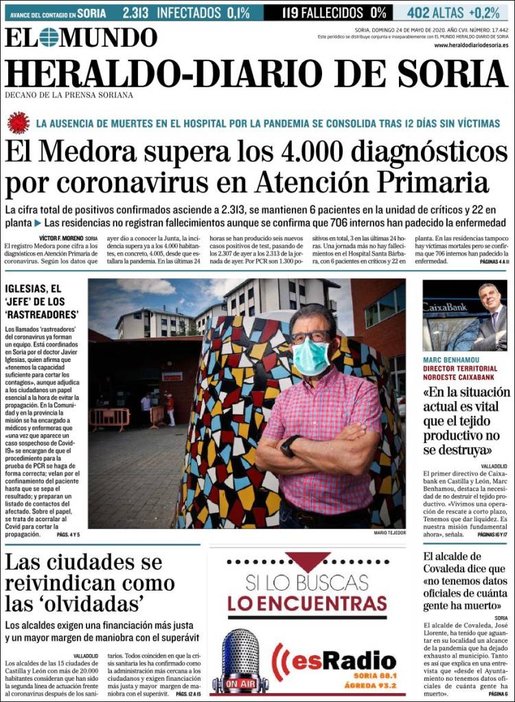 Portada de Diario de Soria (España)