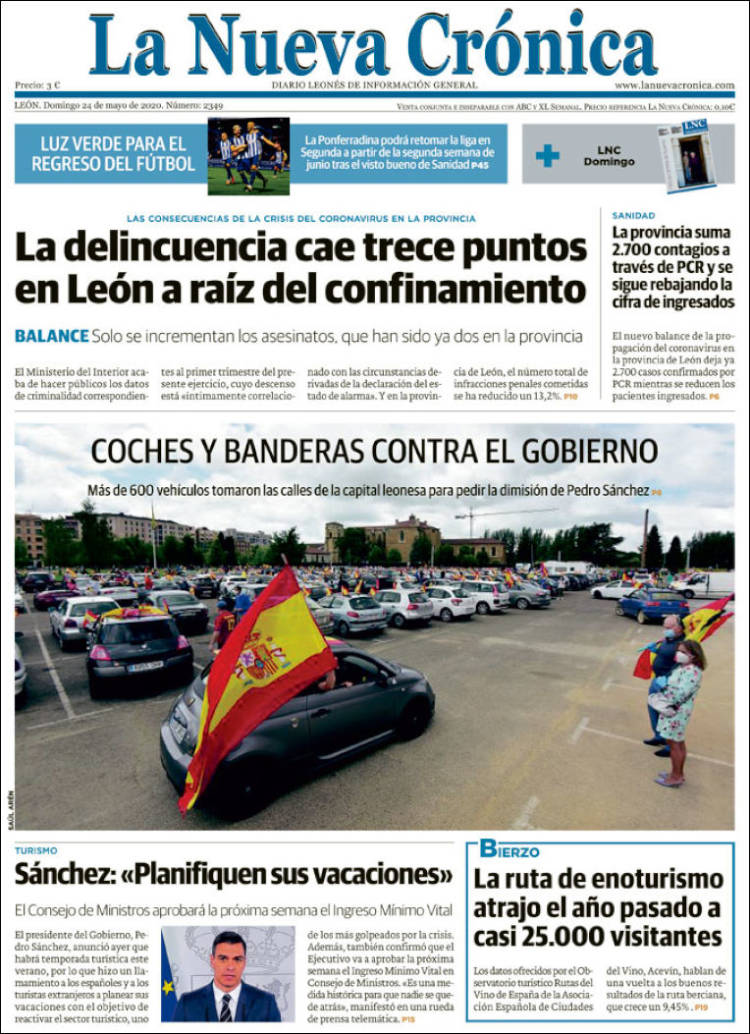 Portada de La Nueva Crónica (España)