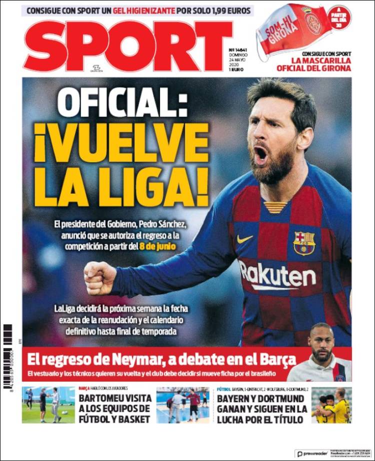 Portada de Sport (España)