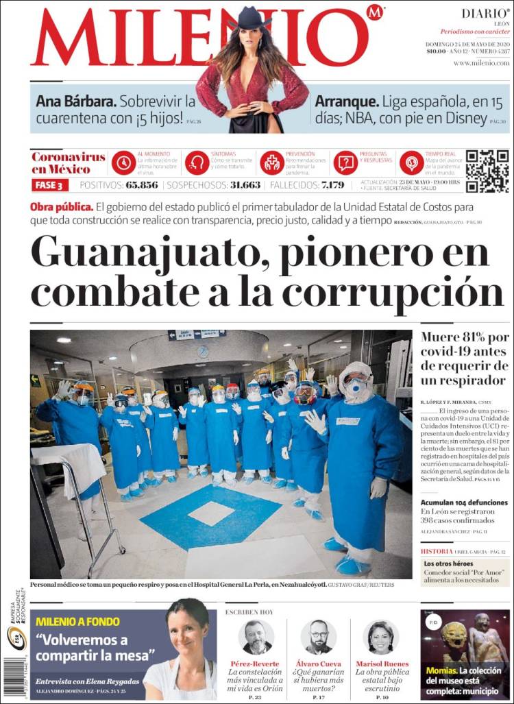 Portada de Milenio de León (México)