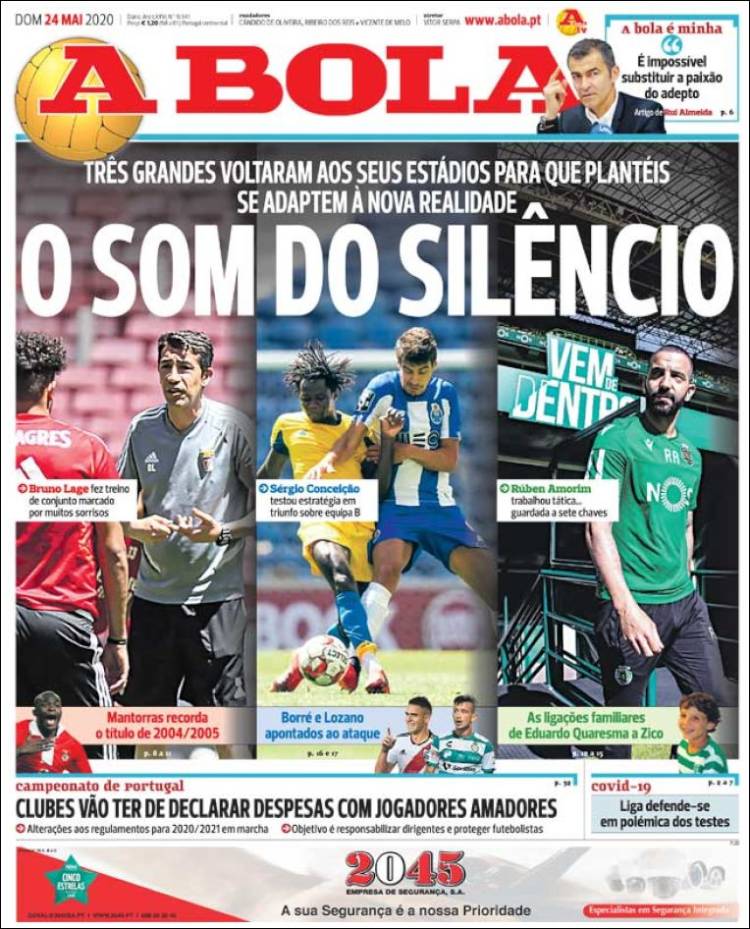 Portada de A Bola (Portugal)