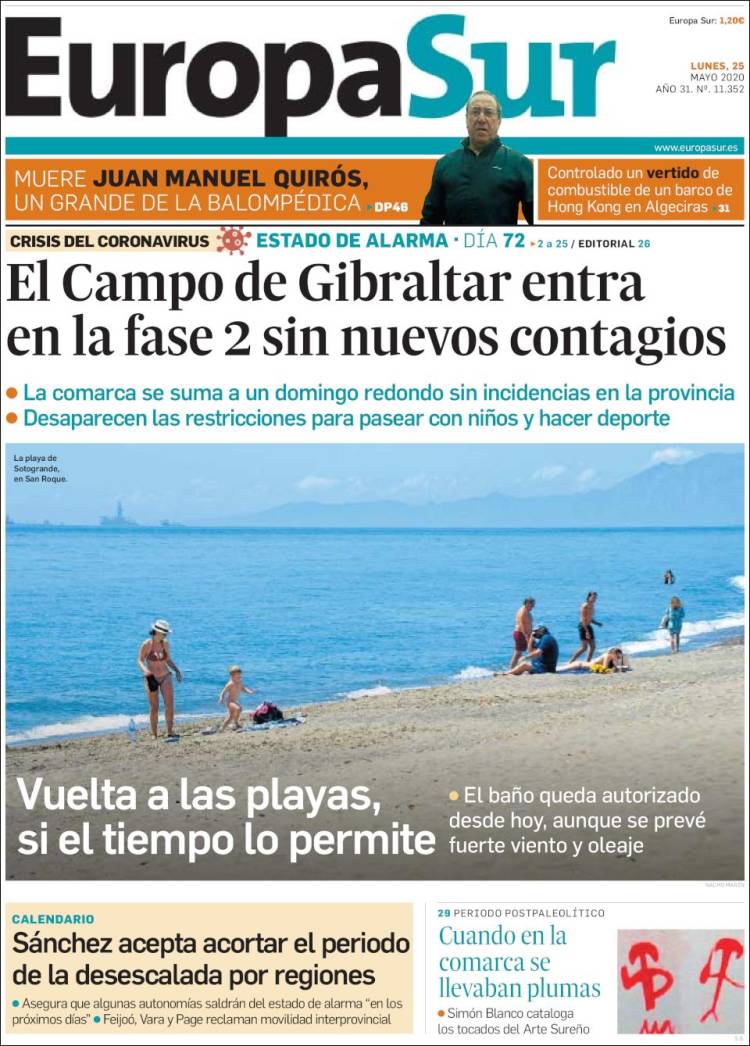 Portada de Europa Sur (España)