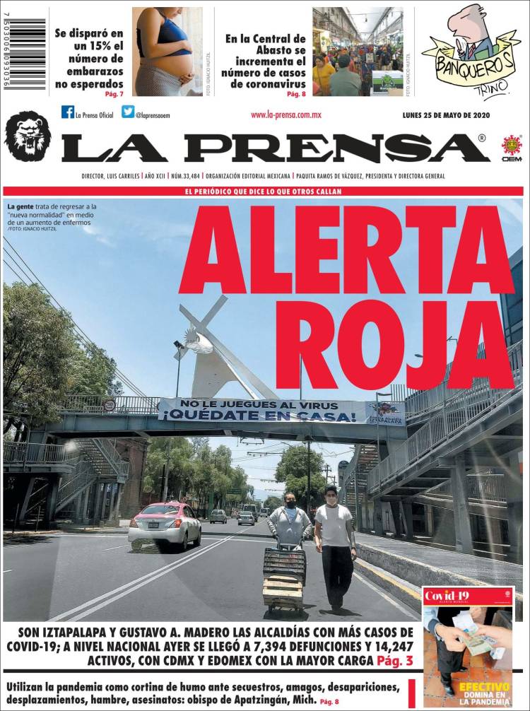 Portada de La Prensa (México)