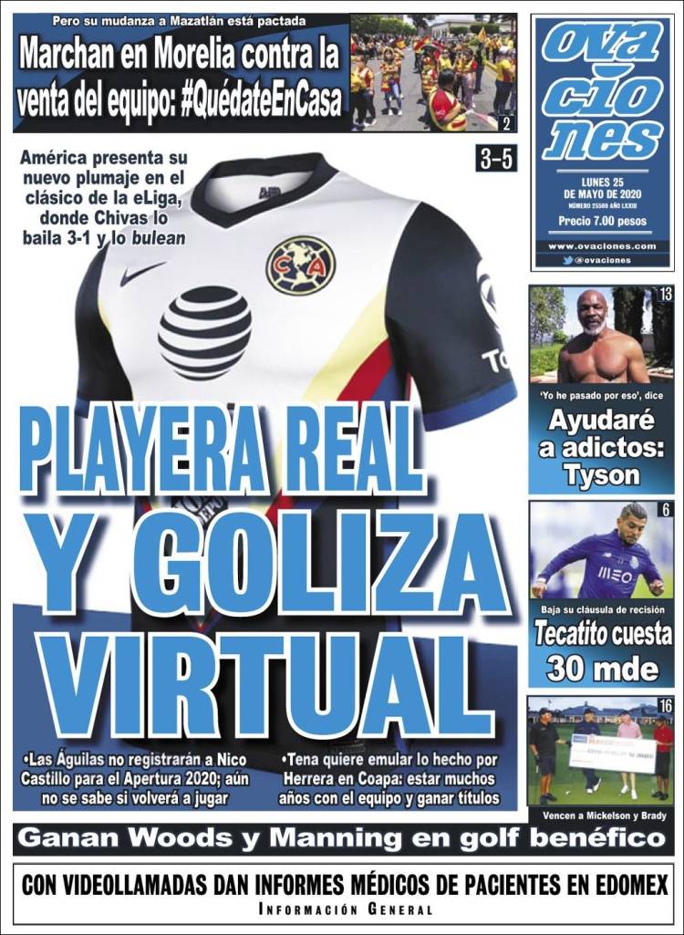 Portada de Ovaciones (México)