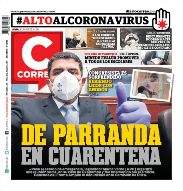 Portada de Diario Correo (Perú)