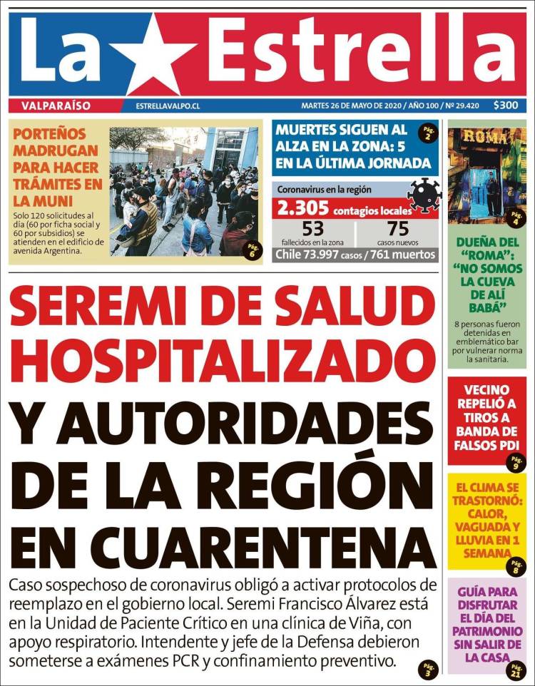 Portada de Estrella de Valparaiso (Chile)