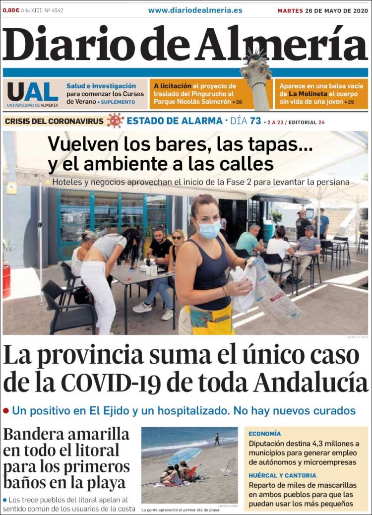 Portada de Diario de Almería (Espa&ntilde;a)