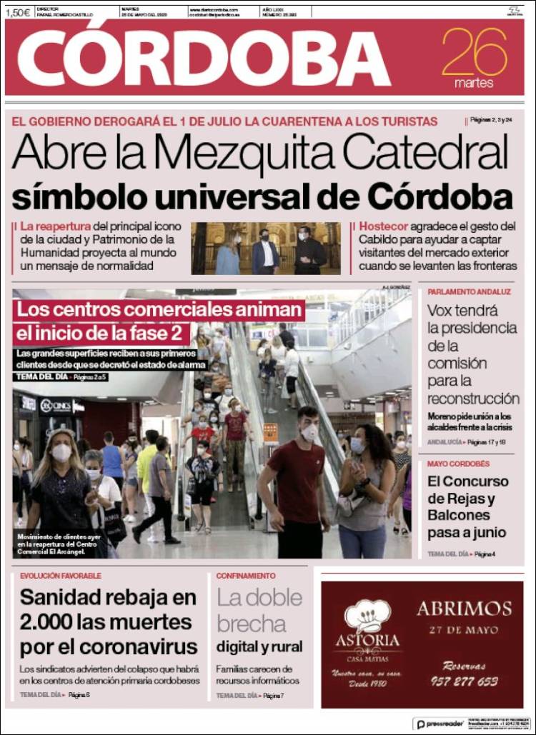 Portada de Diario de Córdoba (Espa&ntilde;a)
