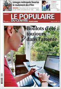 Portada de Le Populaire du Centre (Francia)