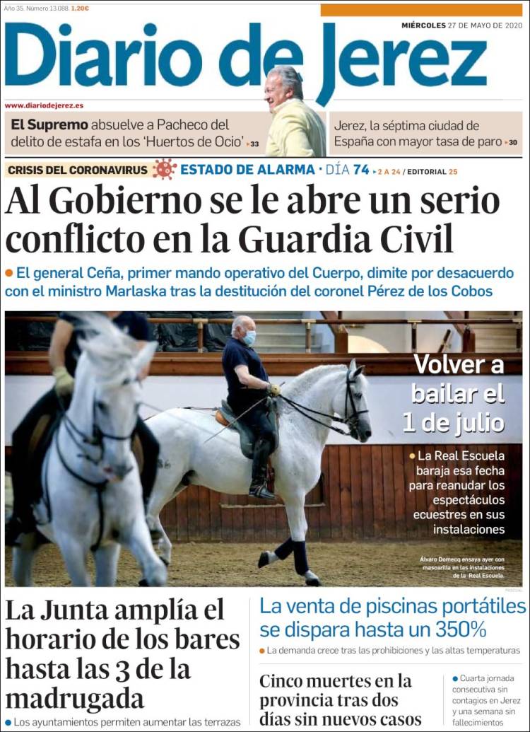 Portada de Diario de Jerez (España)