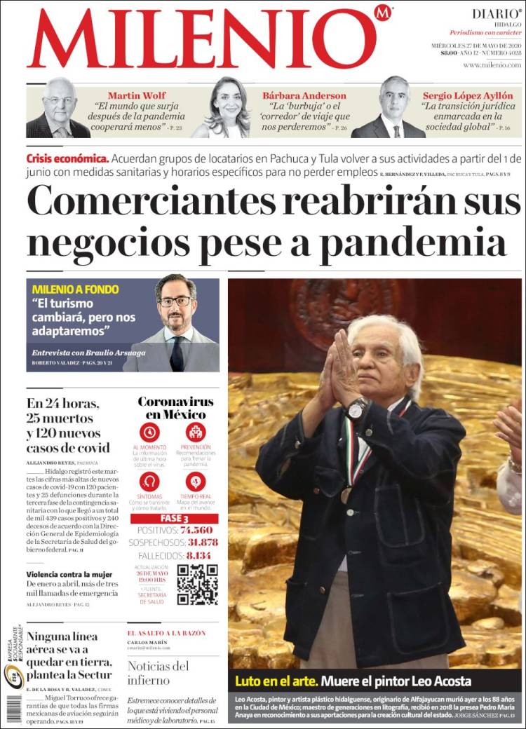 Portada de Milenio de Hidalgo (Mexico)