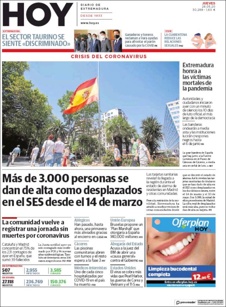 Portada de Hoy - Badajoz (España)