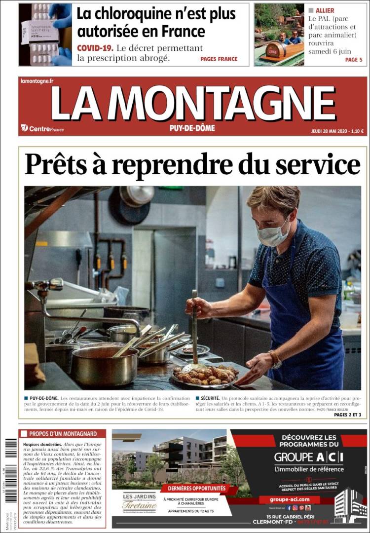 Portada de La Montagne (Francia)