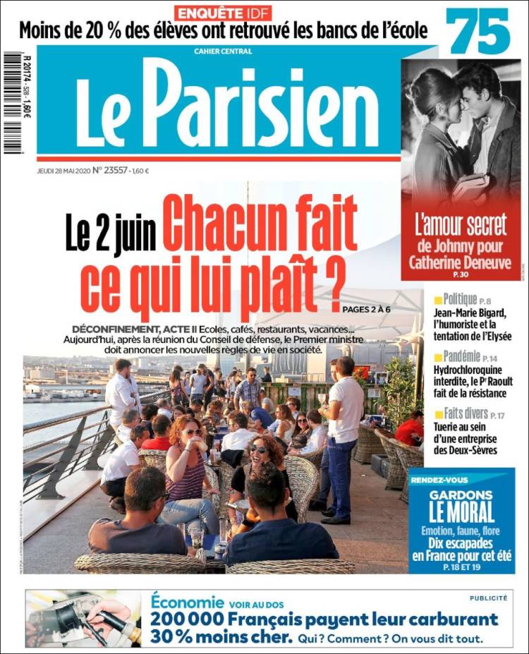 Portada de Le Parisien (Francia)