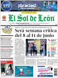 Portada de El Sol de León (México)